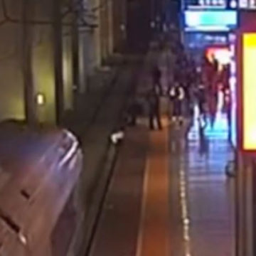 China woman jumps onto train track as joke, unaware train arriving