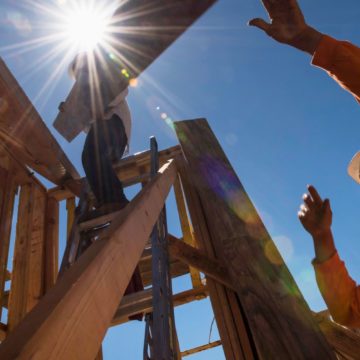 US homebuilding rose in October on a rebound in multifamily housing projects.